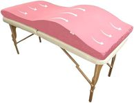 XOLLOZ Massage Bed Topper, High Density Foam, Soft Plush, Ergonomic Design, for Beauty Salon (Pink, 23 inch (58 cm))