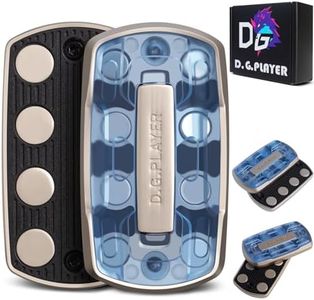 Fidget Toys Adults - Sound & Silent Handheld Cool Fidget Slider - Metal Sensory Toys for Adults Stress Relief, Focused, Anxiety, Time Passing - Travel, Classroom, Office, Car, Home(Clear Blue)