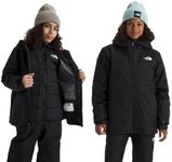 The North Face Teen Freedom Triclimate Jacket | Heatseeker Insulation & Water Repellent Finish, Helmet Compatible Hood, Goggle Wipe, TNF Black, Small