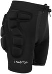 HVASITOP Protective Padded Shorts Hip Pads for Snowboarding Skating Ski Sycling and Football 3D Protection for Butt and Tailbone (L)