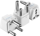 Ceptics India to South Africa, Botswana, Namibia & More (Type M) Travel Adapter Plug - CE Certified - RoHS Compliant - 3 Pack (GP-10L-3PK)