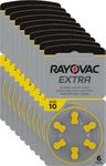 Rayovac Size 10 Hearing Aid Batteries - 60 (10 Packets of 6) Cells