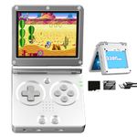 RG35XXSP Flip Portable Retro Handheld Game Console,RG35XXSP 3.5 Inch IPS Screen Linux System With 64G TF Card Pre-installed 5532 Games,Clamshell Games Consoles Supports 5G WiFi Bluetooth HDMI