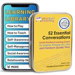 52 Essential Conversations - Social Emotional Learning Activities & Cards for Kids, Family, Teacher & Counselor - Build Growth Mindset - by Harvard Educator for Home, Therapy, Speech, School Classroom