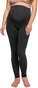 Felina Velvety Soft Maternity Leggings for Women - Yoga Pants for Women, Maternity Clothes - (2-Pack) (Medium, Black)