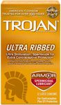 Trojan Ribbed Spermicidal Lubricant Condoms - 12 Pack TJ94550