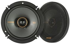 KICKER 51KSC6504 Coaxial Speaker System, 2-Way Design, One (1) Pair, 6.5" (160mm) Polypropylene Woofer/Midrange, 3/4" (20mm) Silk-Dome Tweeters, 100 Watts RMS, 200 Watts Peak