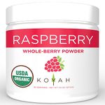 KOYAH - Organic Freeze-dried Raspberry Powder (Equivalent to 450 Raspberries): Whole-Berry Powder, Raw