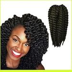 Havana Mambo Twist Crochet Braid Hair Extension Good Kanekalon Jumbo Braid Hair 12 Inch 70G/Pack(#1)