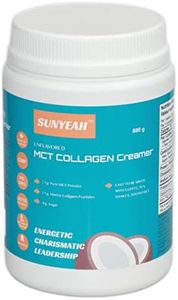SUNYEAH MCT Collagen Coffee Creamer Powder, Keto Collagen Creamer, 68 Servings, Sugar-Free, Pure Coconut C8 C10 MCT Oil Powder mixed with Marine Collagen Peptides (Unflavored, 680g)