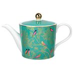 Sara Miller for Portmeirion Chelsea Teapot, Ceramic, Green, 290 x 175 x 150 cm