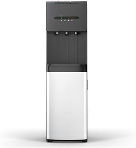 Euhomy Bottom Loading Water Dispenser for 5 Gallons, 3 Temperatures (Cold/Hot/Warm) with Child Lock, Display Light, Water Dispenser for Apartments, Schools, Companies, Black