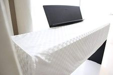 Digital Piano Cover for YAMAHA P225 / P223 / P145 / P143 / P125a / P125 / P115 / P105 / P45 / Kawai ES120 Ca'sio PX150 | Roland FP30X and others | [Waterproof] 52.4 in x 11.8 in | Pearl White