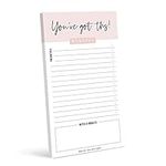 Bliss Collections Motivational Daily To Do List Notepad, You've Got This Tear-off Pad, Memo Pad for Shopping Lists, Reminders and Appointments, 4.5 x 7.5 inches, 50 sheets (Optional Magnet Included)