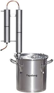 Fayelong Moonshine Still 12L/3Gal Red Copper Twin Towers Ethanol Vodka Copper Still Water Alcohol Distiller Home Brewing Kit (12L/3Gal)