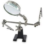 Ram-Pro Helping Hands Magnifier Glass Stand with Alligator Clips ââ‚¬â€œ 4x Magnifying Lens, Perfect for Soldering, Crafting & Inspecting Micro Objects