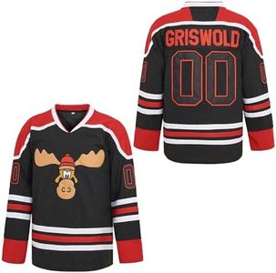 PERC30 Hockey Jerseys #00 Movie Men's Stitched Letters and Numbers S-4XL, Black