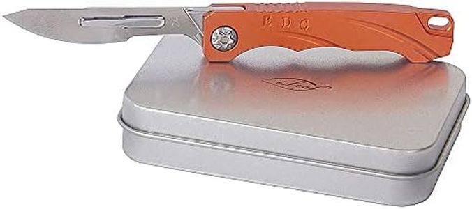 ILEAF Daily Mini Pocket Folding Utility Knife with 10 Replaceable Quick Change Blades, Ultra Compact and Lightweight (Orange)