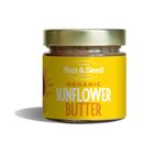 Organic Toasted Sunflower Seed Butter 200g by Sun & Seed - Made From 100% Organic Sunflower Seeds - Healthy Seed Paste - Vegan - Gluten, Dairy & Soy Free