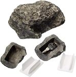 Wahdawn Hide a Key Fake Rock - Looks & Feels Like Real Stone - Spare Keys Safe Holder Hider Hiding for Outdoor Garden or Yard, Geocaching