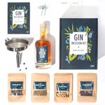 Gin Infusion Kit by Craftly | Natural Herbs for Homemade Cocktails | Cocktail Making Kit | Bartender Gift Basket | Birthday Gifts for Him & Her | Gifts for Men & Women | Spices & Bottle