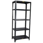 Mil-Nil Prime CRC Sheet 5 Shelf Multipurpose Slotted Angle Rack, 60 x 24 x 15 Inch, 24 Gauge (60 x 24 x 15, Grey) 16 Gauge Angles