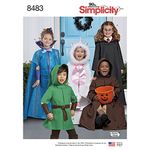 Simplicity Child's Cap Costumes-S-M-L