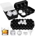 Luxerlife Ice Cube Tray, 3 Pack Sil