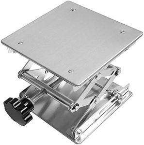 OESS Lift Table Lab Stand Lifter Scientific Scissor Lifting Jack Platform 6''X 6'' Stainless Steel