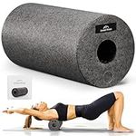 EVEREST FITNESS Foam Roller - 30 cm (11.9 inches) - Medium Hardness Massage Roller for Muscles - Yoga Pilates Back Muscle Rollers with Carrying Bag - in Carbon Grey