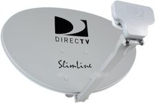 4 KIT SWM DIRECTV KA/KU HD SL3 Slimline MPEG4 3 LNBF Complete Dish Antennas W/Power Supply 4 4WAY SPLITTERS