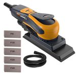 MAXXT Pro Brushless 3mm Random Orbit Sander - 350W Powerful EC Motor - Multi-Function 4000-10000RPM Variable Speed - Corded Machine with 10 Sandpapers