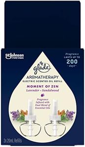 Glade Aromatherapy Electric Scented Oil Refill, Infused with Essential Oils, Lavender and Sandalwood Home Fragrance, 20mL, 2 Pack