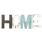 MyGift Rustic Wood Home Decorative Sign, Standing Cutout Word Decor, Multicolor