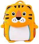 FunBlast Cute Small Size Fancy Bag for Kids Pre-Schoolers – Picnic Bag for Baby, Boys, Girls/Lightweight Travel Mini Backpack for Kids (28 X 22.5 X 12 CM) Age – 1 Years to 4 Years Toddlers (Orange)