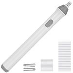 OFFCUP Electric Eraser, Automatic Portable Pencil Eraser, 22pcs Eraser Refills Electric Eraser Automatic Portable Rubber Automatic Eraser for Sketching Pencils/Drafting/Drawing/Graphite Pencils White