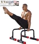 Rubberbanditz Parallette, Parallel Bars & Dip Station, Home Gym Essentials for L-Sit, Calisthenics, and Upper Body Workouts, Heavy Duty Ideal for Push Ups, Dips, Handstands & Gymnastics | Pack 1