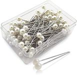 200 Pieces Pearl Pins for Flowers Wedding Pins Scarf Pins Sewing Pins Corsage Pin Quilting Pins for Bouquets Crafts Sewing Decorations Wedding DIY Dressmaking with Plastic Box