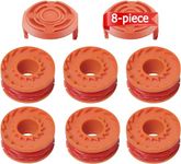 Poweka WA0004 Trimmer Spool Line Compatible with Qualcast WORX Lawn Trimmers Replace CGT183A CGT18LA1 WG180 WG150 WG152 WG153 WG163 WA0010 Trimmer Spools