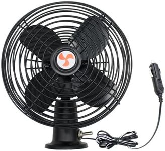 YQSIYU 12V RV Cooling Fan with 2 Speed Switch,Car Truck RV Fans Heavy Duty 12V,6 Inch Truck Fans that Blow Cold Air,Suitable for All Vehicles.Cord Length 6FT