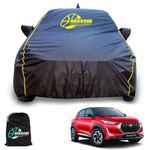 GARREGE Car Body Cover for MAGNITE with Mirror & Antenna Pockets with Bag & Water Resident Outdoor Car Covers Rain Snow Uv Dust Protection.Full Elastic Custom Fit,Grey Colour