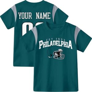 KREDE Philadelphia T Shirt Custom Name Number for Kids Boy Girl Gift
