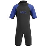 Urban Beach Unisex-Youth Kids Sharptooth Short Wetsuit, Blue, S