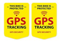 GPS Tracking Sticker Pack of 2 for Bicycle Mountain Bike Trekking Bike Sticker Weatherproof UV Resistant