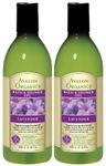 Avalon Organics Lavender Bath and Shower Gel, 12-Ounce Bottle (Pack of 2)