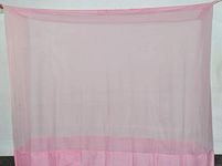 Ans Dreams Polycotton Mosquito net for Single Bed 4 X 6.5 ft Soft Net (Pink, 4 x 6.5 ft)