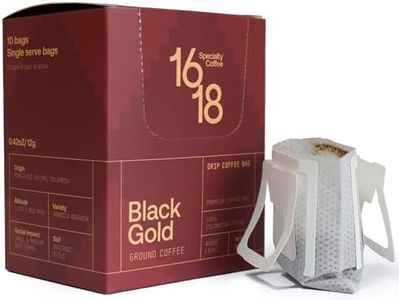 COLOMBIAN GROUND COFFEE BOX 10 DRIPS BAGS PREMIUM BOURBON FAIR TRADE COFFEE-SPECIALTY COFFEE