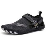 ANDUNE Men's Barefoot & Minimalist Cross Training Shoes - Black Bolts | Wide Toe Box | Zero Drop Sole (Numeric_6)