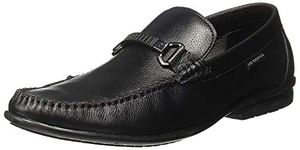 Lee Cooper Men's LC2339BR Black Leather Loafer_Black_41