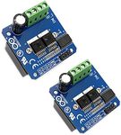 Kiro&Seeu 2PCS Double BTS7960B DC 43A Stepper Motor Driver Module H-Bridge PWM Driving Board for Arduino Smart Car